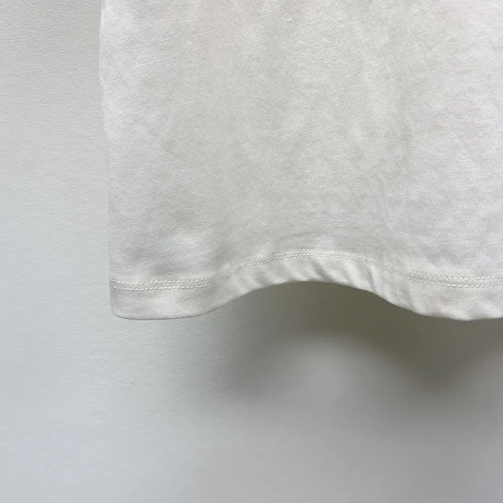 Dior Men T-Shirt White Cotton and Linen Jersey with Black Dior Cabinet de Curiosités Motif