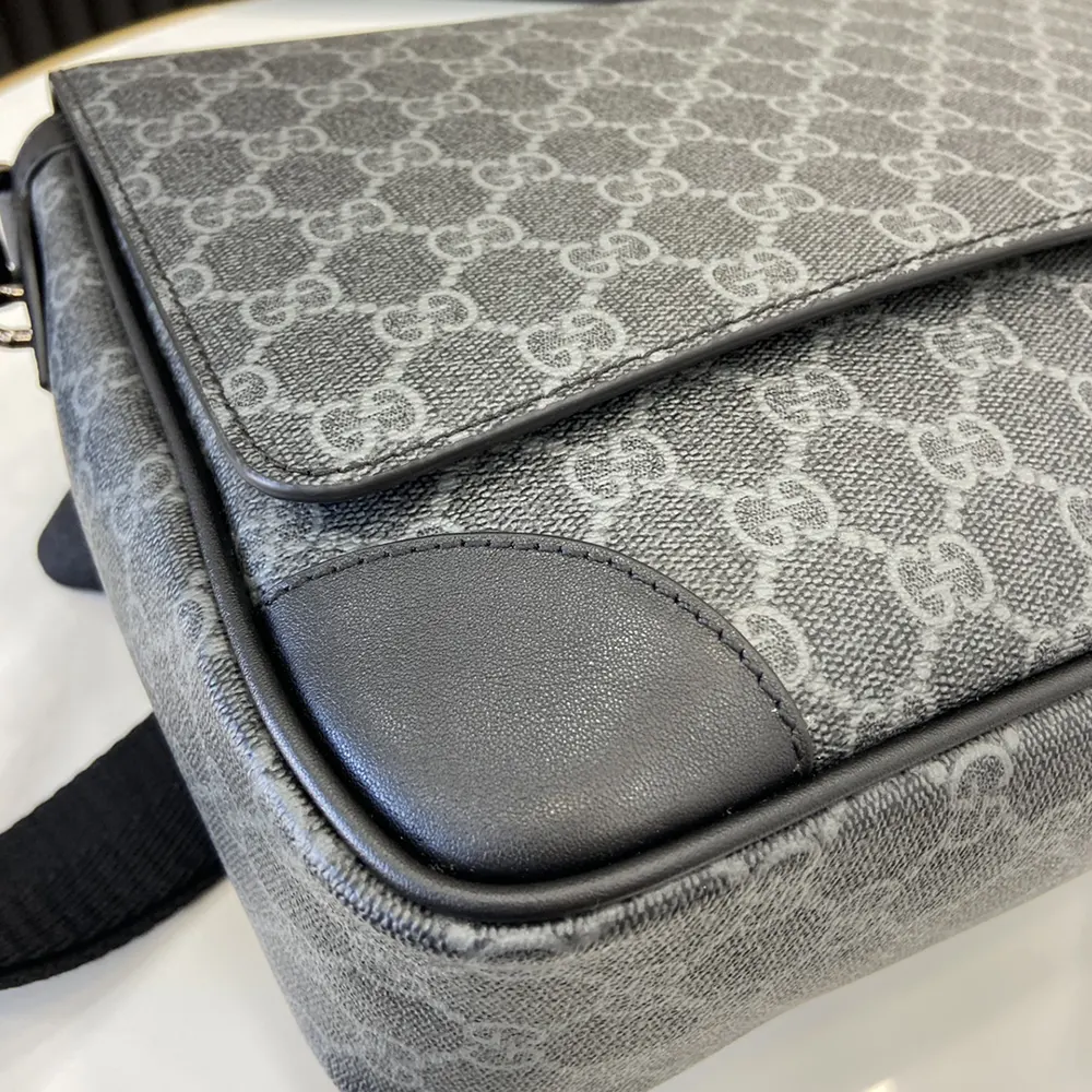Gucci Men GG Emblem Medium Crossbody Bag 821154FAED41000