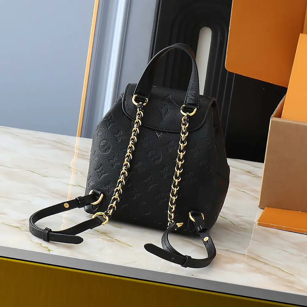 Louis Vuitton LV Women Backup in Cowhide-leather Trim-Black M47072