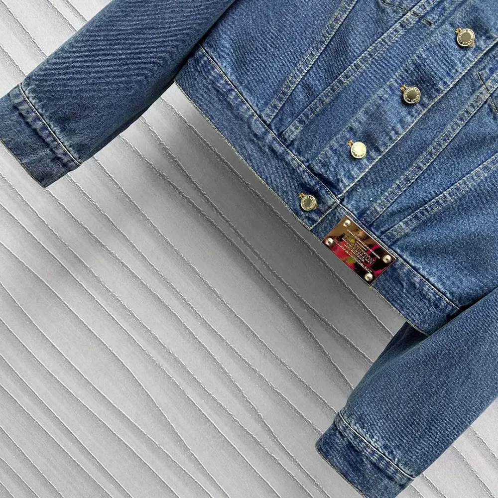 Louis Vuitton Men Short Denim Jacket 1ACCX8