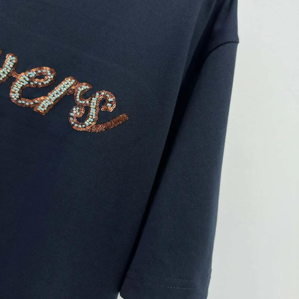 Louis Vuitton Men LV Vers Embellished Short-Sleeved T-Shirt 1AGHXO