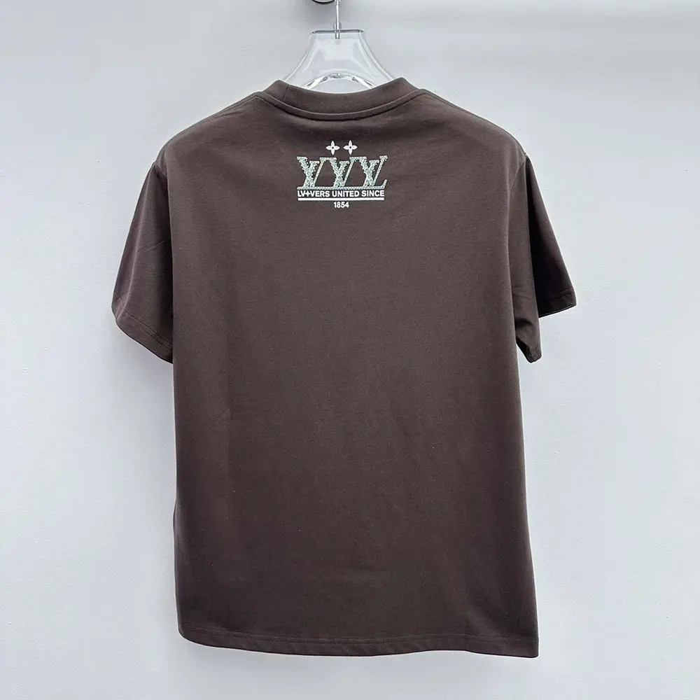Louis Vuitton Men Washed Embellished Cotton T-Shirt 1AHCL3