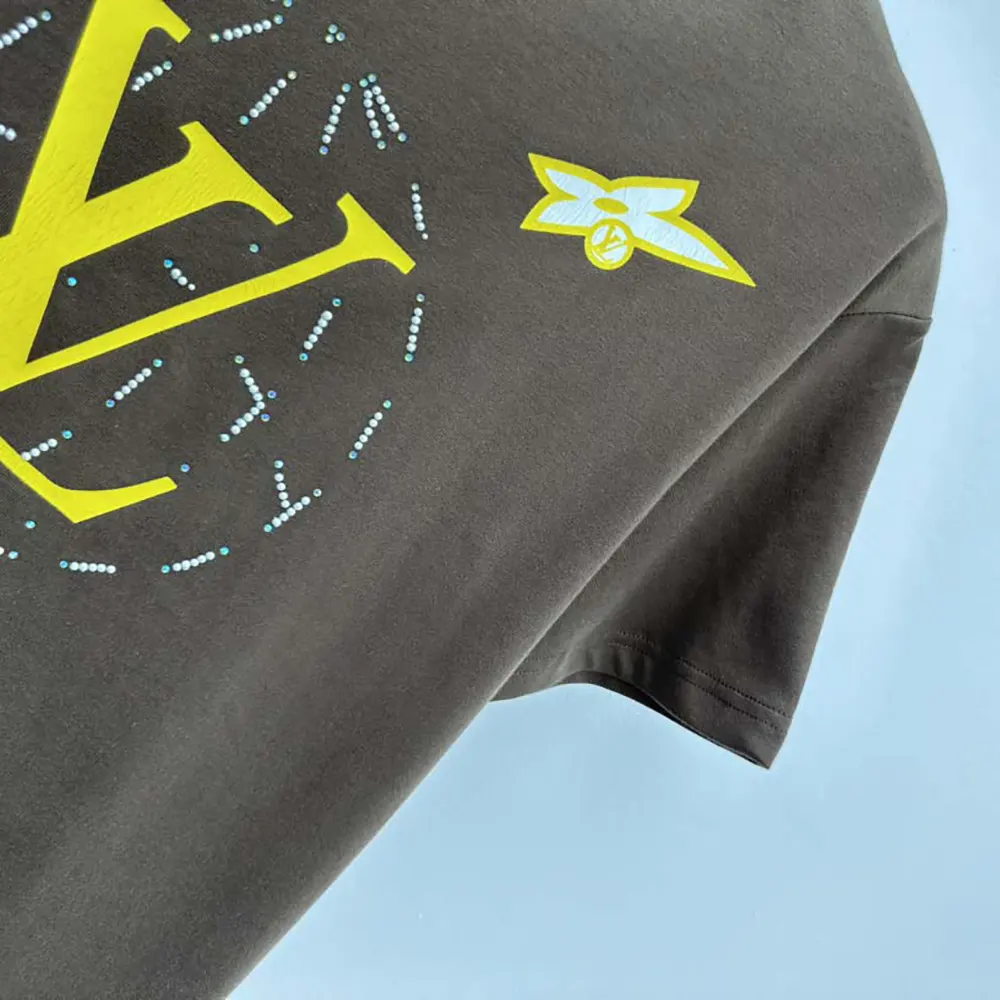 Louis Vuitton Men Washed Embellished Cotton T-Shirt 1AHCL3