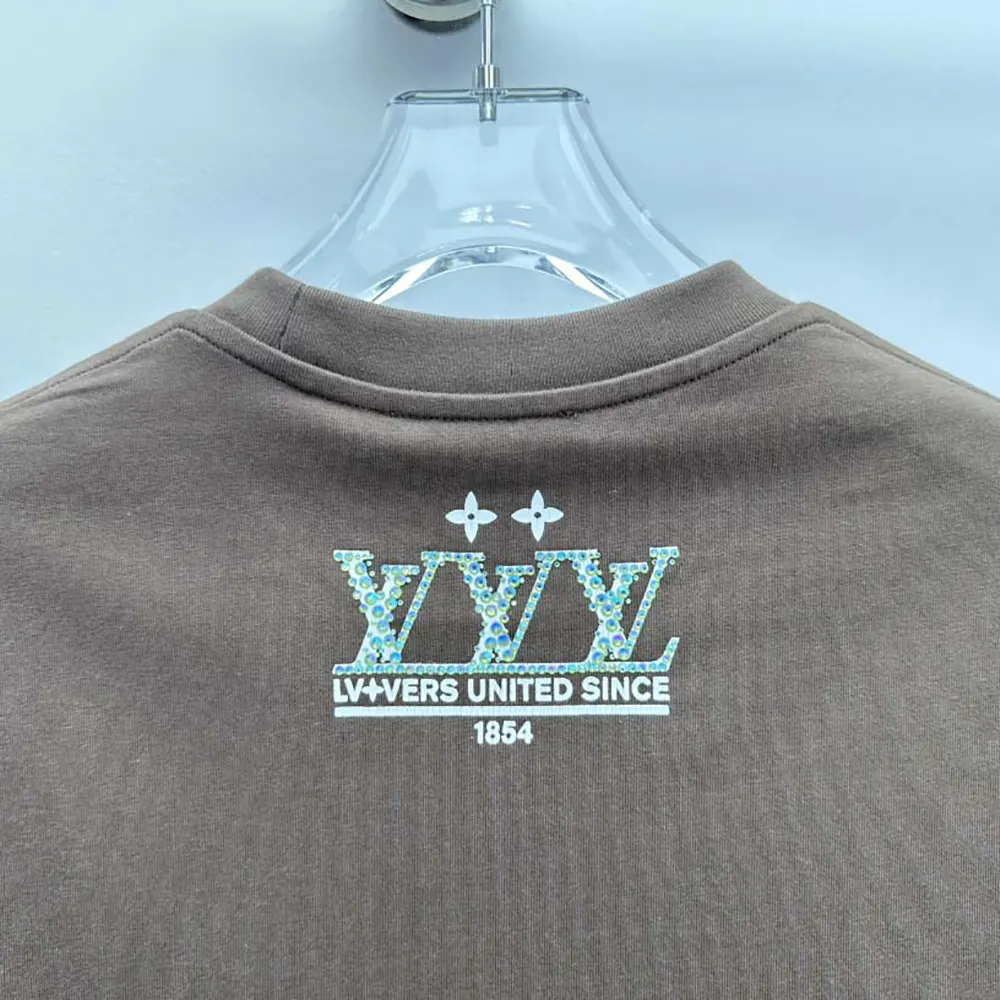 Louis Vuitton Men Washed Embellished Cotton T-Shirt 1AHCL3