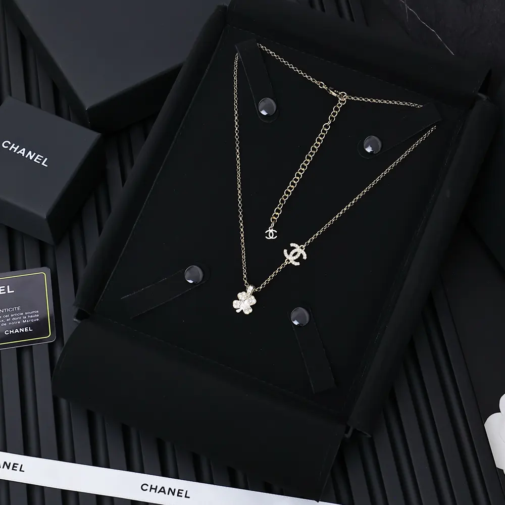 Chanel Women Choker Metal Resin Glass Pearls Strass ABF304B19854