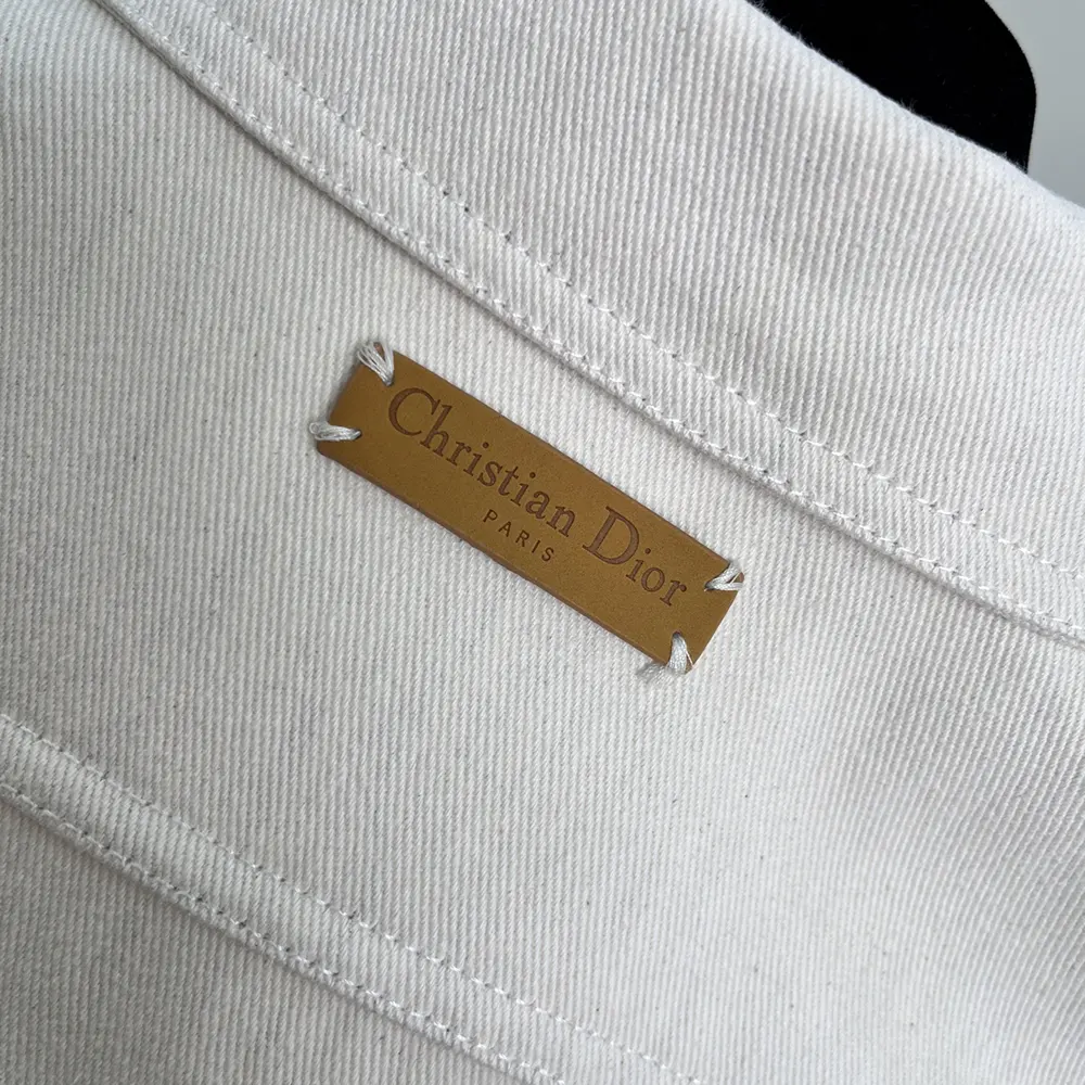 Dior Men Or Jacket Gold-Tone Cotton-Blend Denim 512V11A3026