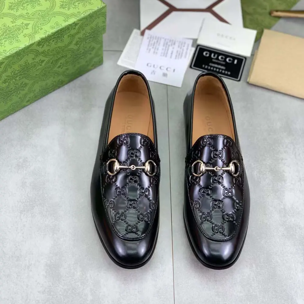 Gucci Men Loafer with Horsebit-Black 798997AAD7E1000