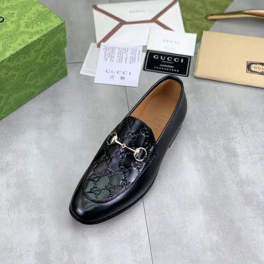 Gucci Men Loafer with Horsebit-Black 798997AAD7E1000