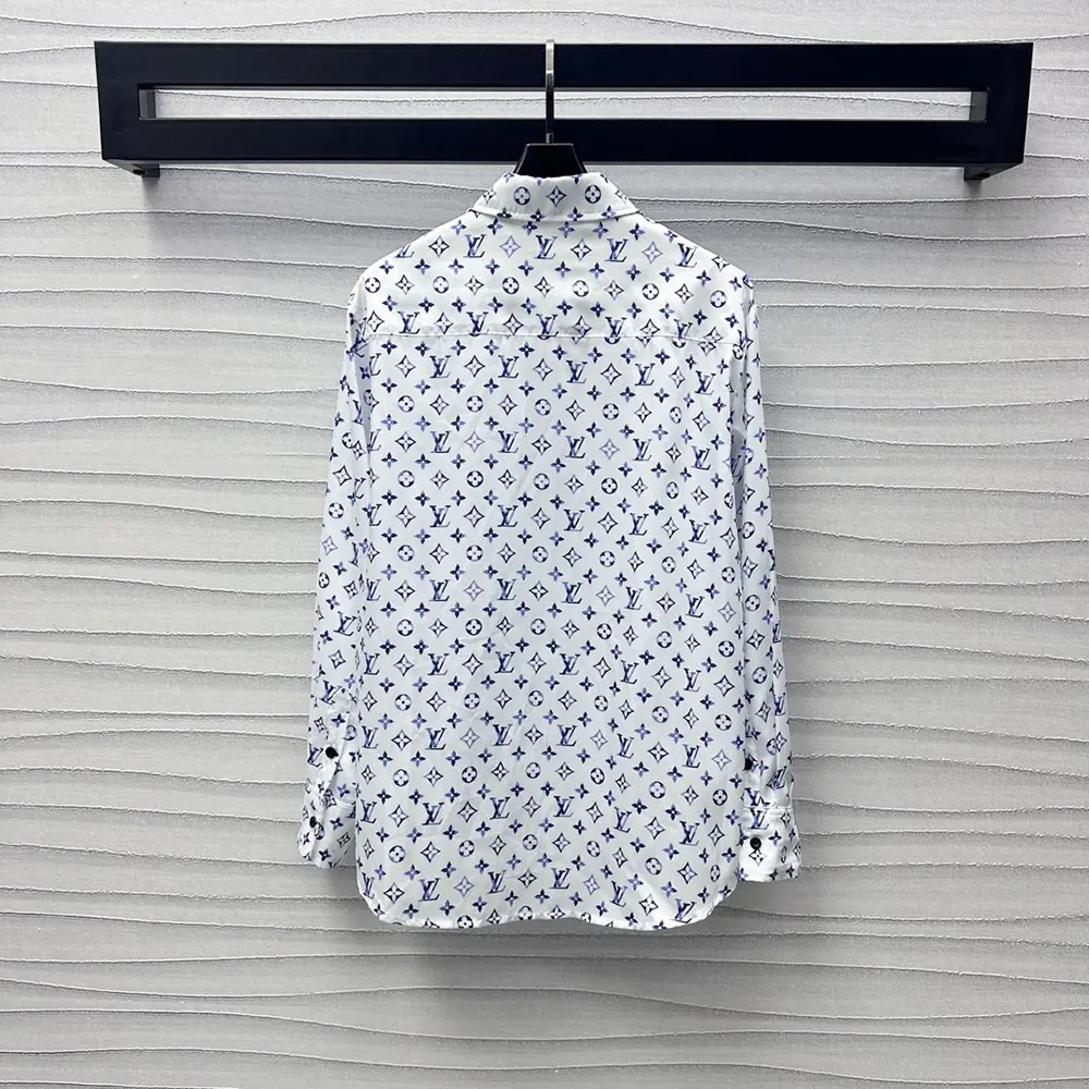 Louis Vuitton LV Men Aquarelle Monogram Silk Shirt 1AHGW8