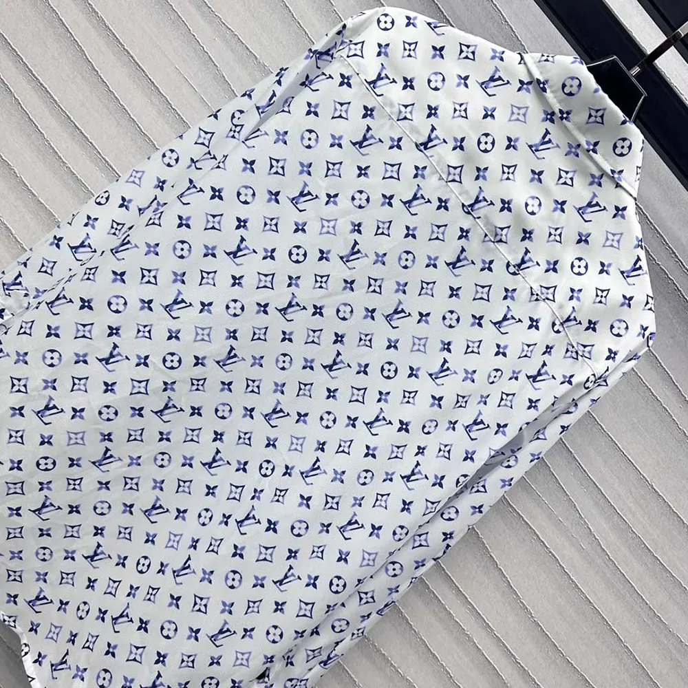 Louis Vuitton LV Men Aquarelle Monogram Silk Shirt 1AHGW8