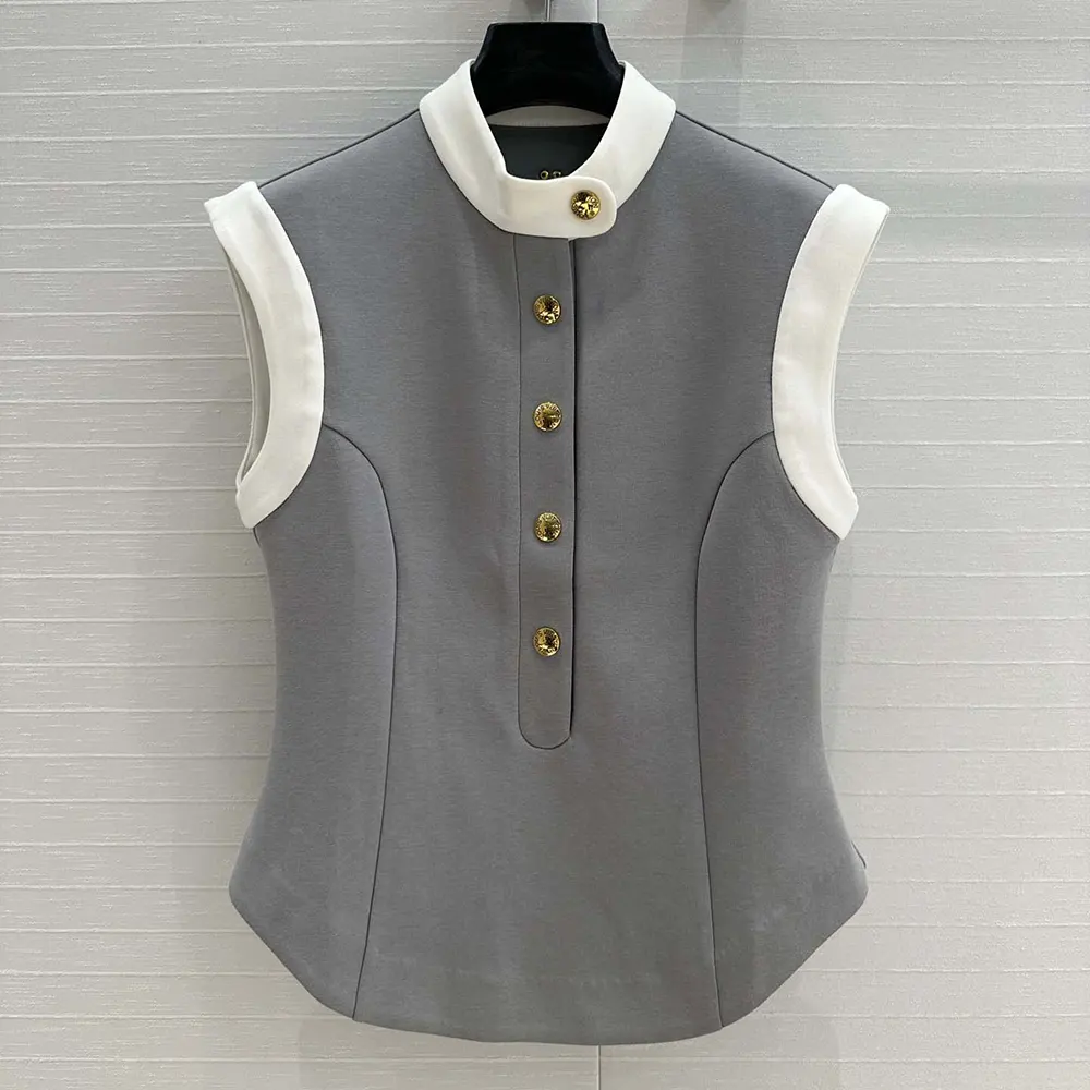 Louis Vuitton LV Women Technical Jersey Color-Block Peplum Top